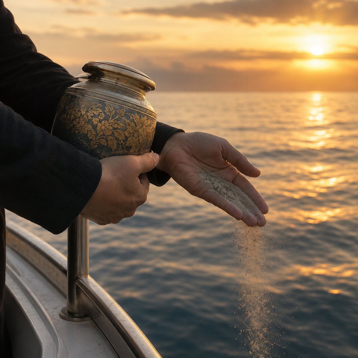 Cremazione certificata Napoli – dispersione delle ceneri al tramonto